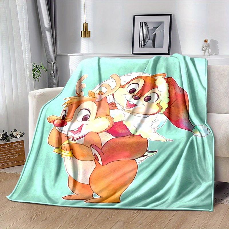 1pc, Christmas Reindeer & Santa Claus Blanket Festive Home Decor, Couch Throw Blanket, Gift for Friends, Soft Coverlet, Perfect for Bedroom,