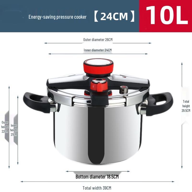 Zhishi 10L Multi-function Stainless Steel Pressure Cooker