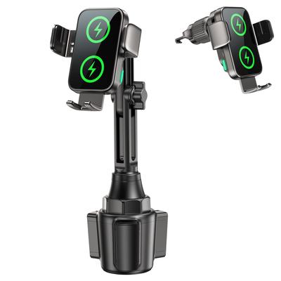 GuMosh Car Drink Smartphone Wireless Cup Auto Dual Coil Wireless Car Air Conditioner Compatible with a Wide Range of Smartphone Models Holder,