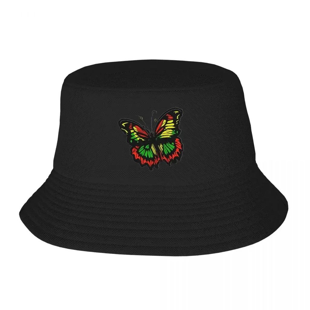 Reggae Schmetterling Bucket Hats Panama Hut Kinder Bob Hüte Wende Fischer Unisex Hüte Sommer Strand Angeln Unisex Kappen