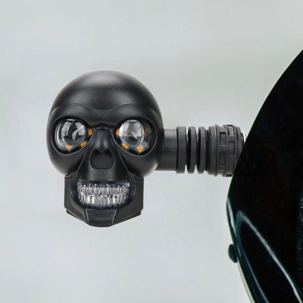 2Pcs DC 12V Motorcycle Turn Signal Lights Universal Fit Motorcycle Indicator Lamp Scooter Use