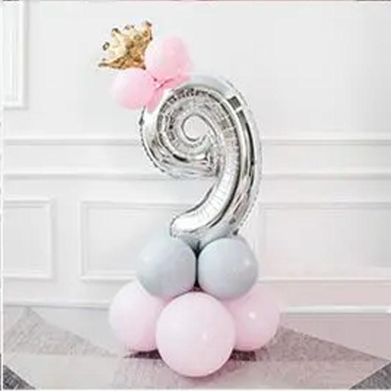 Złote Balony z Cyframi na Urodziny i Imprezy