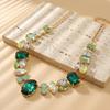 Decoration Rhinestone Necklace Light Luxury Exaggerated Necklace Vintage Chunky Necklace Women