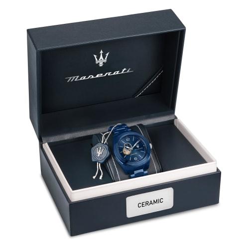 Official Maserati TRAGUARDO 45mm Men's Automatic Watch R8823150002, Sapphire Crystal, 20 ATM Water Resistance, 2-Year Warranty