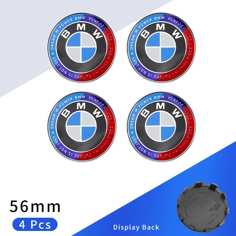 4 szt. 56 mm Nakładka na środek piasty koła samochodowego z logo/emblematem dla BMW E87 E30 E46 E28 E34 E39 E60 F02 F18 F35 G20 G03 G05 F10 E93 F20
