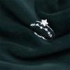 New Temperament Exquisite Crystal Star Zircon 925 Sterling Silver Jewelry Personality Fashion Popular Opening Rings TYB007