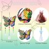 Promotion! DIY Painting Wind Chime Double Sided Paint Hanging Ornament For Garden Wind Spinner Butterfly 6 Pieces