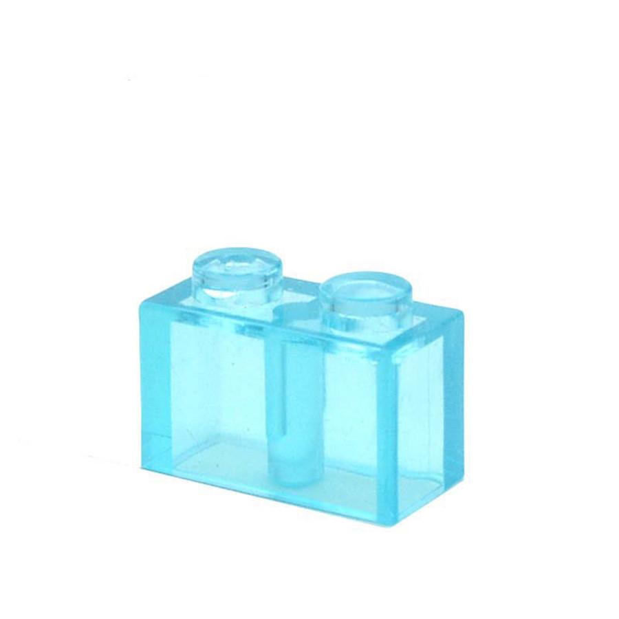 40PCS Thick 1x2 Dots Bricks DIY Building Blocks Figures Educational Creative Size Compatible with 3004 ABS Toys for Children