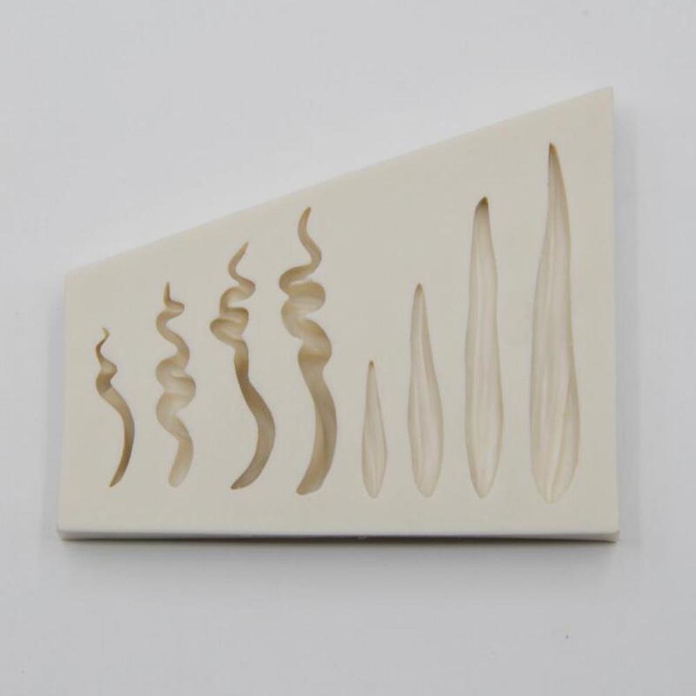 Silicone Mold Hair Shaped Fondant Cake Mold Chocolate Fudge Utensils Kitchen Baking Mold