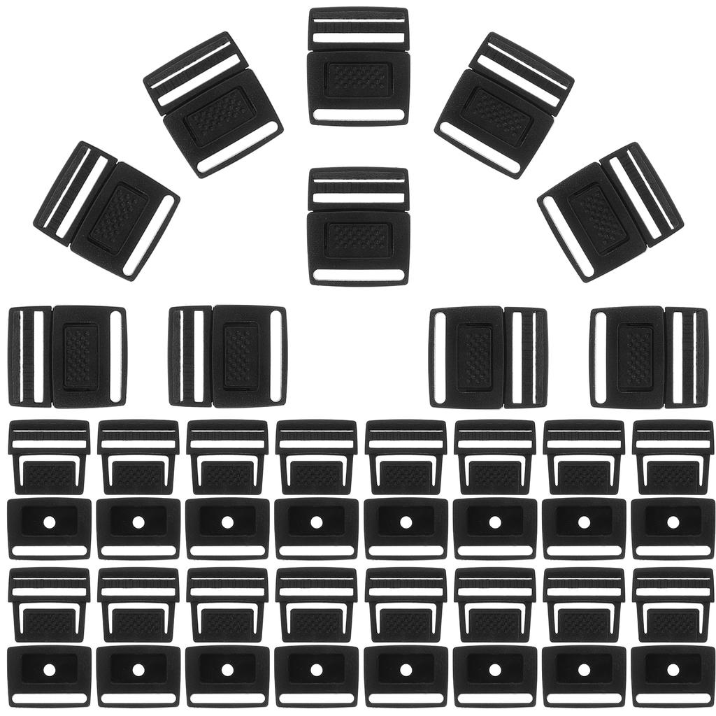 100 Pcs Buckle Center Release Buckles Collar Connector Plastic Belt Buckle Garment Rivets Strap Buckle Belt Buckles