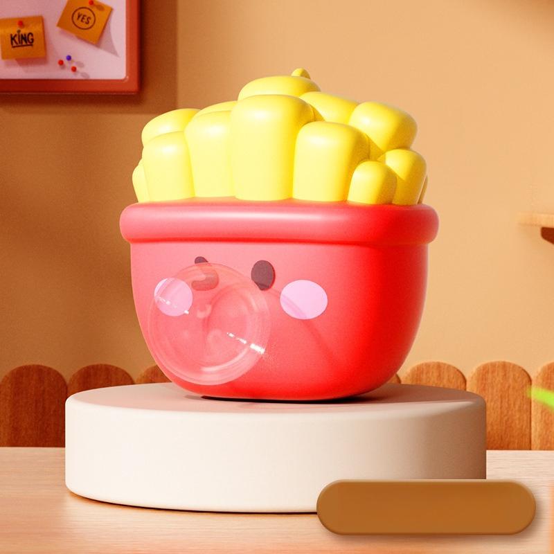Creative Gourmet Burger French Fries Pinch Pinch Decompression Artifact Squeeze Blowing Bubbles