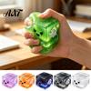 Multi-color Dreamy Stress Toys Halloween Ghost Squeeze Cube, Glitter Slow Rising Fidget Toy, Unique Board Game Dice Accessories Soft Decompression