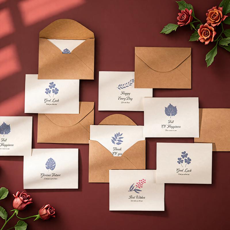 

Retro Kraft Paper Greeting Card & Envelope Set for Birthdays, Mother s Day, Graduations, and Teacher Gifts