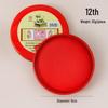 Portable Quick-Drying Red Ink Pad | Round Tin Box for Office or Financial Stamps
