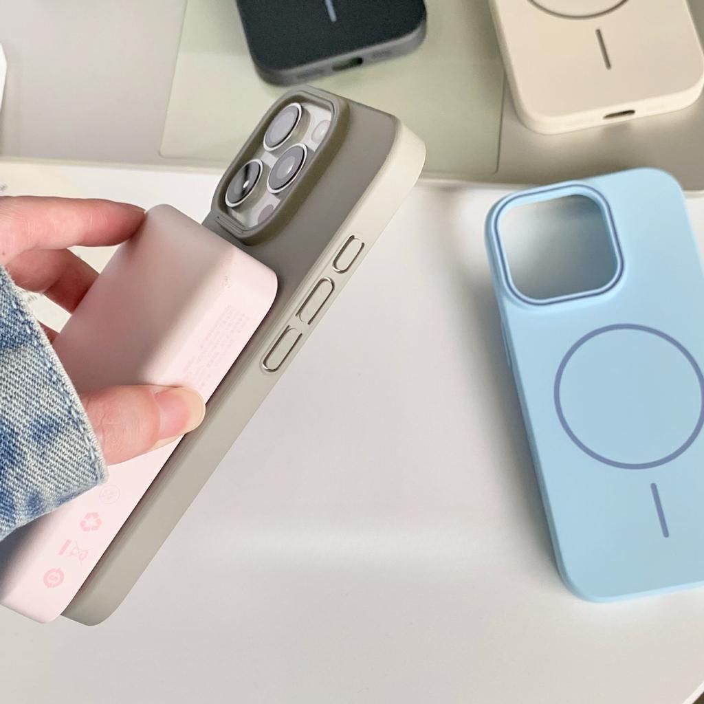 Applicable To Apple 16PROMAX Thin Circle Magnetic Suction Phone Case IPhone 15 Soft Skin Friendly 14 Drop Proof Protective Cover