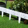 Durable Outdoor Plastic Fence: Imitation Stone Design for Garden and Courtyard