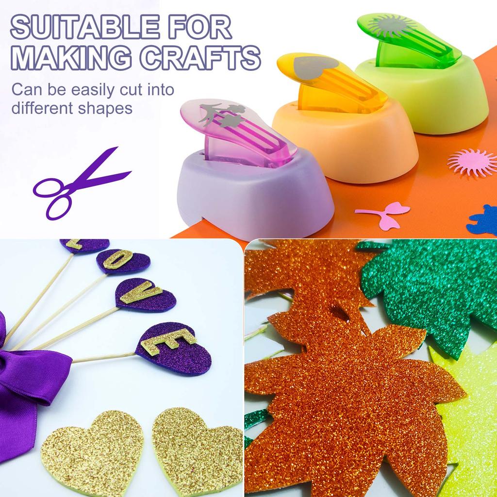 60Sheets Glitter Cardstock A4 Glitter Paper Card Stock Shiny Scrapbook 250gsm Sparkly Paper Large Shimmer for Scrapbook DIY Art
