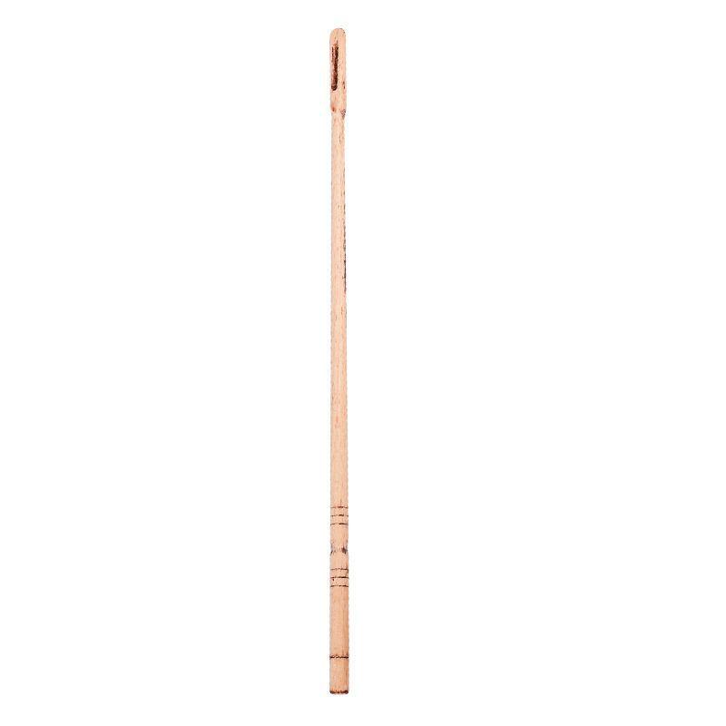 Maple Wood Flute Cleaning Rod with Inner Wall Wiping Cloth for Instrument Maintenance