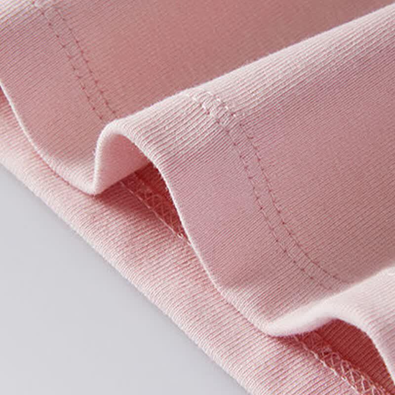 FivePlus Spring Solid Short Sleeve Round Neck T-Shirt