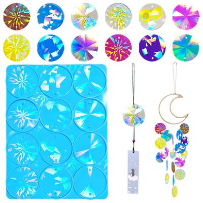 Versatile Round Pendant Mold Durable Silicone Casting Mold Wind Chime Decorations Molds Circular Pendant Making Mould