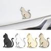 Cute 3D Metal Cat Sticker Personalized Cat Car Emblem Originality Car Covering Decor Car Exterior Decorative Sticker