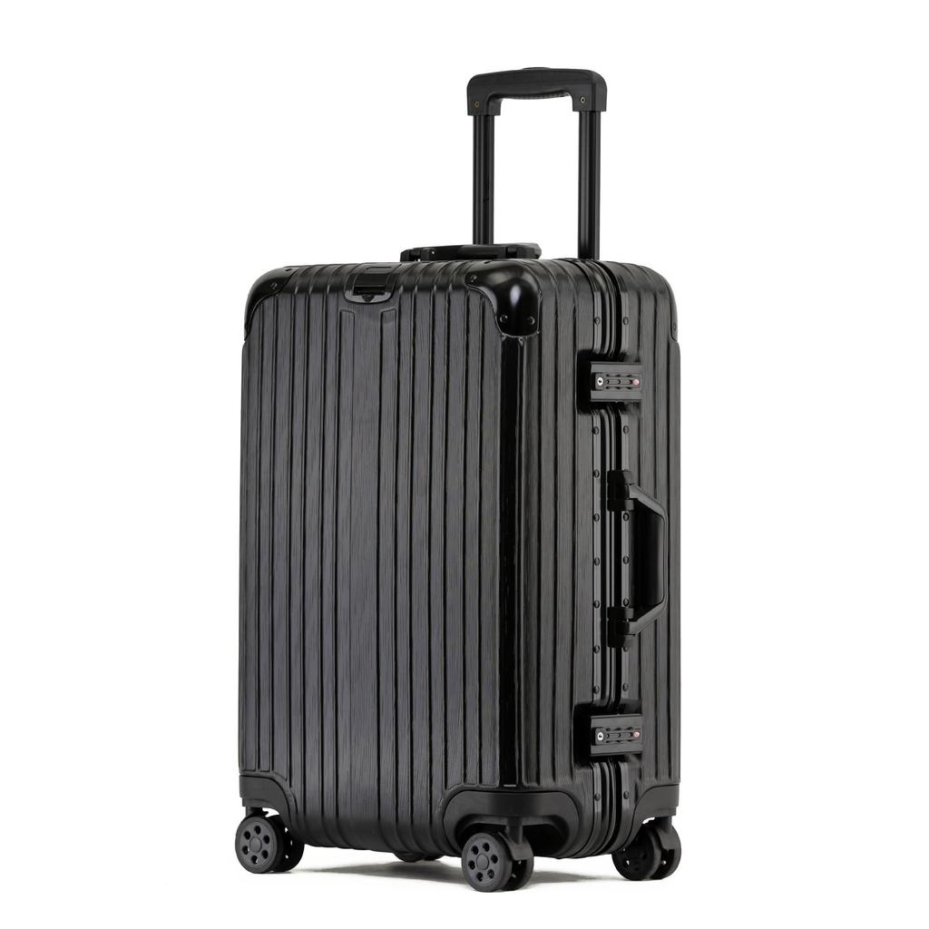 20-Inch Scratch-Resistant Aluminum Frame Suitcase with Universal Wheels - Large Capacity for Men, Women, and Students