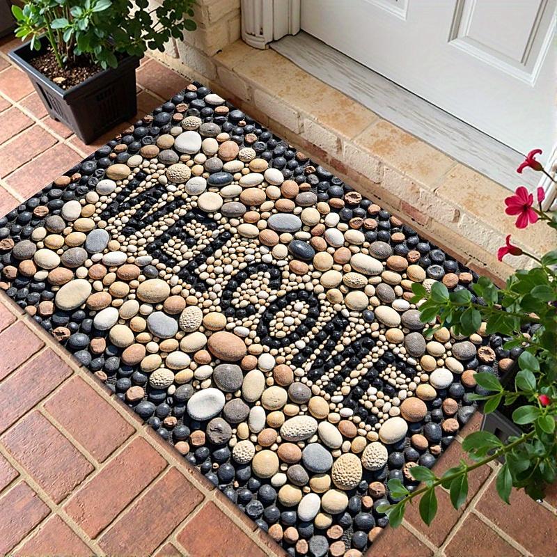 Non-Slip Welcome Doormat, Indoor/Outdoor Front Door Mat Perfect for Home, Office, Hotel Entrances, Welcome Mat for Front Door