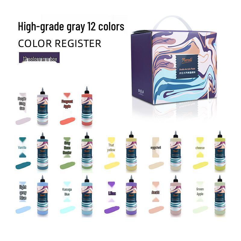 Neroli Orange Blossom Acrylic Paint Set: Morandi Palette for Art Students & Studios 110ml Gift Box