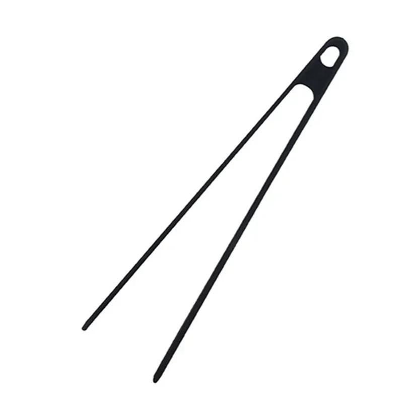 

Black Silicone Home Kitchen Cooking Tongs Food Grade Silicone Thickened Long Handle BBQ Grill Clip Silicone Food Tong 1PC чёрный