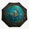 Underwater Mechanical Fish Scene Pattern Umbrella, Portable and Foldable Design, 8 Ribs, a Casual Accessory for Friend's Birthday Gifts.