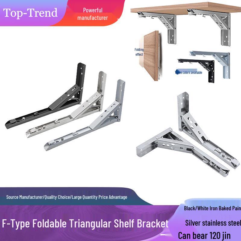Stainless Steel Wall-Mounted Triangle Shelf Bracket for Heavy Duty Support