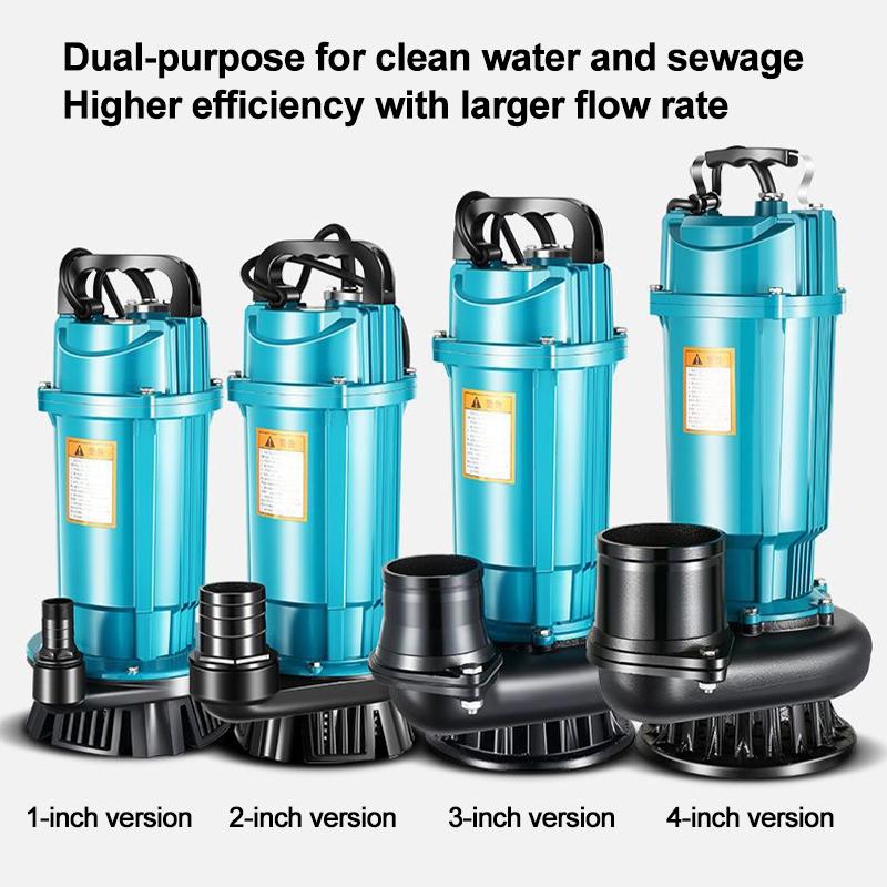 370W-1100W Submersible Pump, Agricultural Irrigation High-flow Water Pump,suitable for Garden,farm,swimming Pool Water Pumping