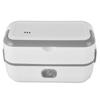 Electric Lunch Box Gray 1.2L Heat Preservation Anti Scald Food Grade Stainless Steel Cooking Lunch