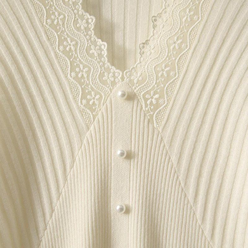 Sweater for Women Autumn Winter Thickened Pullover Warm Knitted Stretchy Long Sleeve V-neck Oversize Jumper Tops