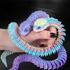 3D Printed Snake Egg Action Figure Toys Creative Stress Relief Rotatable Desktop Ornament Gift for Kids Adults