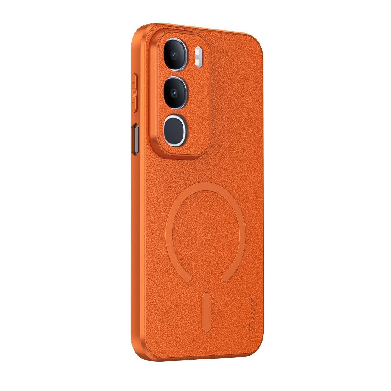 

Vivo Y50S Magnetic Adsorption Full Coverage Goatskin Protective Case, 5G Drop-Proof Y50s