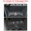 For Volkswagen Polo / Cross Polo / GTI / Blue GT / R WRC Car Charger Cigarette Lighters USB Fast Charging Cables Power Adapters