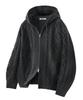 UNTAPPED STUDIO Oversized 2-Way Aran Cable Knit Zip-Up Hoodie 5 Colors