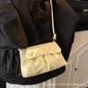 Summer small bag women's bag 2025 new trendy fashion pleated shoulder bag niche design commuter messenger bag