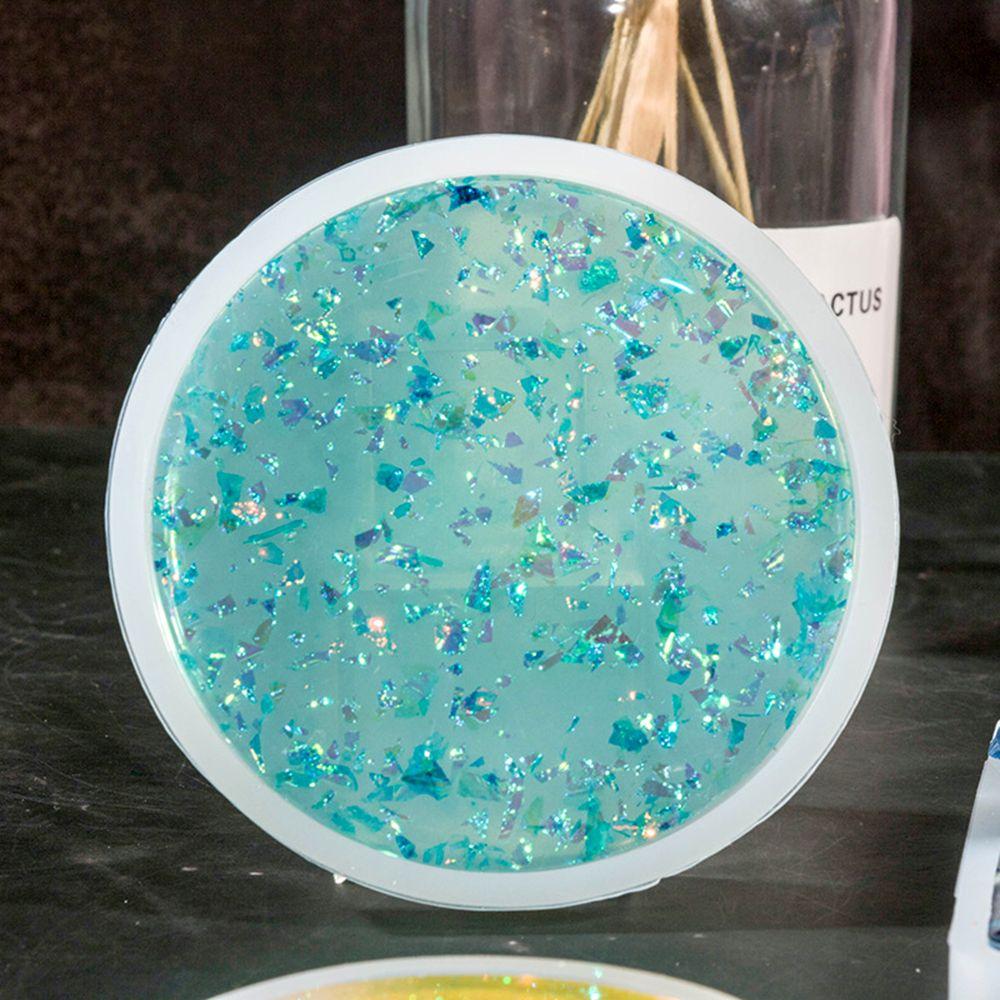 DIY Craft Pendant Agate Fluid Arts Cup Mad Jewelry Making Mould Round Epoxy Resin Casting Molds Coaster Mold