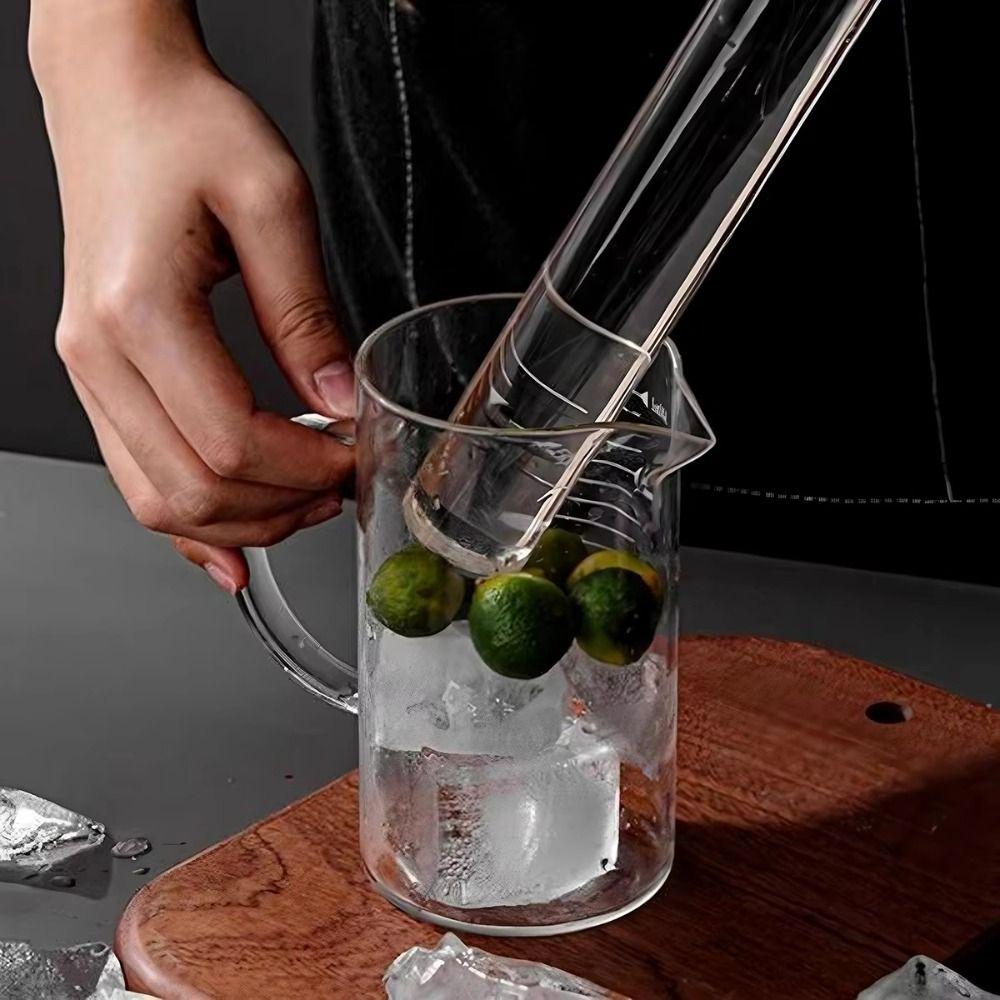 Food-Grade Acrylic Rolling Pin Transparent Easy To Clean Baking Stick Multipurpose Non-Stick Crushing Ice Hammer Biscuit
