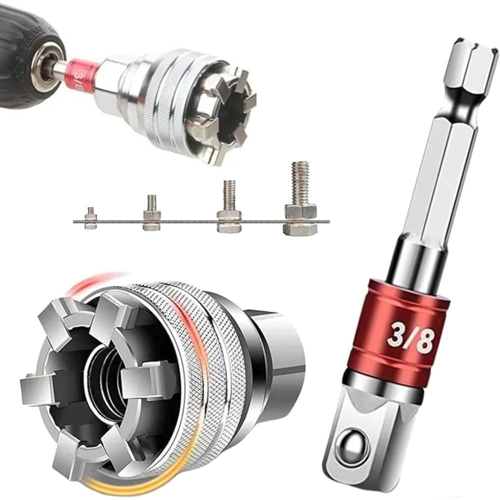 Multi-functional Universal Socket Wrench Tool - 10mm-19mm Adjustable Multi-functional Socket, Suitable for 3/8 Inch Ratchet Wrench, Torque Wrench