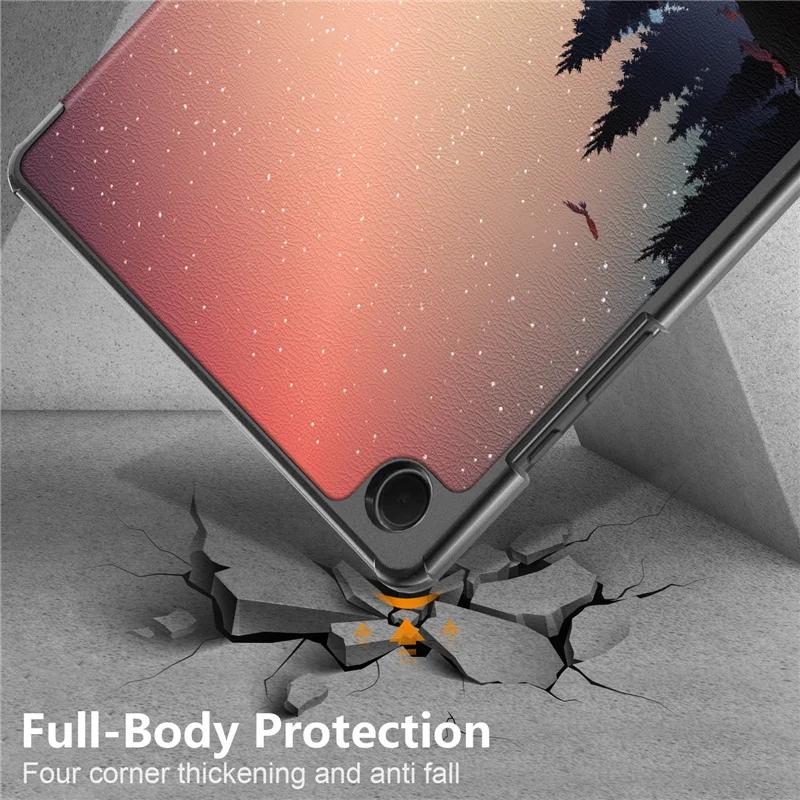 Etui na tablet Samsung Galaxy Tab A9 Plus 11" Trifold Magnetic Leather Stand Twarda inteligentna obudowa do Funda Galaxy Tab A9 Plus Cover 2023