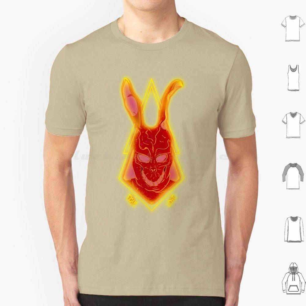 Donnie Darko Rabbit T Shirt Big Size 100 Cotton Donnie Darko Frank The Bunny Horror Movie Halloween Rabbit Fantasy Comics S