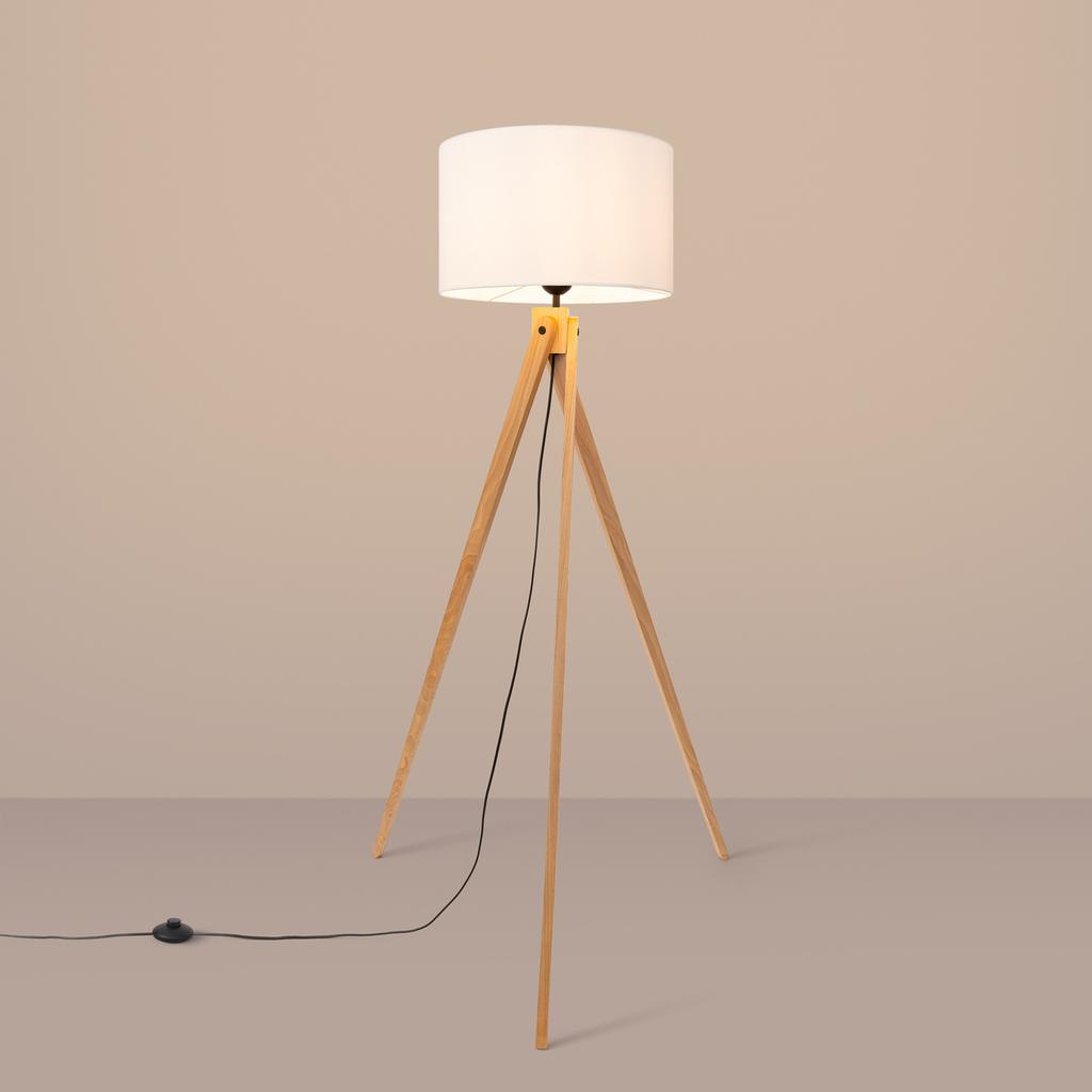 Natt floor lamp white