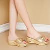 Fashion Summer Women Casual Shoes Open Toe Slippers Fashion Platform Sandals High Heel Comfortable Wedges Slippers Women Slides Women