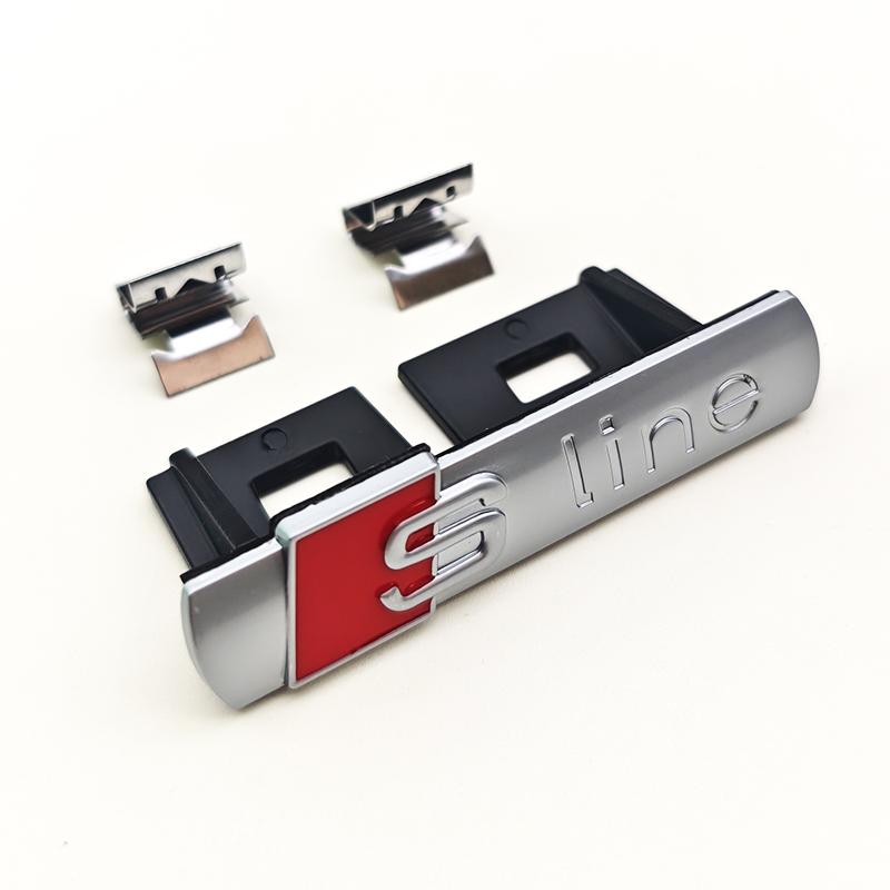 3D Metal Logo  Emblem Car Fender Side Sticker Front Grill Badge For  A3 A4 A5 A6 A7 S3 S4 S5 S6 TT  Accessories