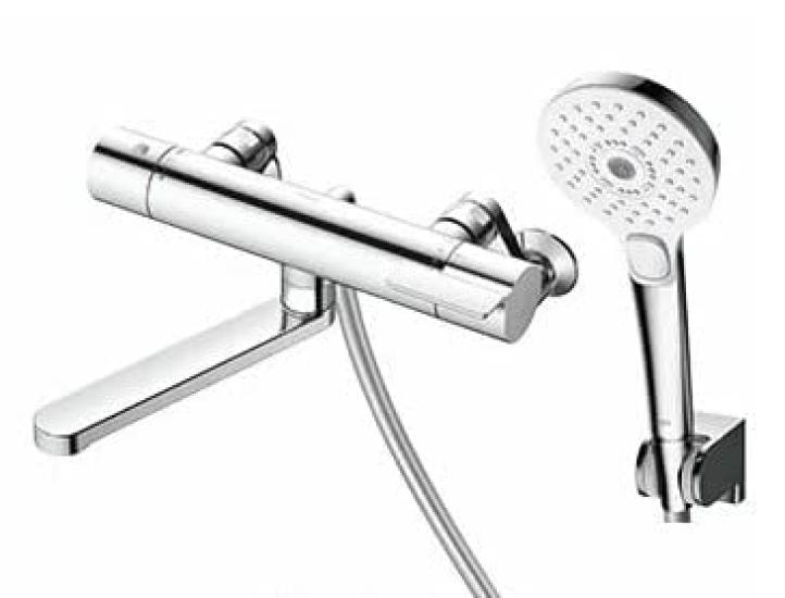 

TOTO Bathroom Thermostatic Mixing Comfort Wave Cold TBV03448ZA Wall-Mounted Faucet, 70mm, Plated, 3-Mode, Climate, Silver,