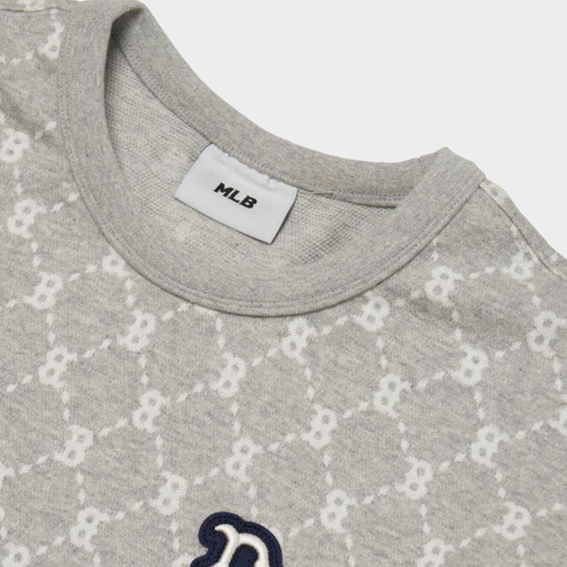 New MLB Base Logo SS22 T Shirt Unisex Gray 3ATSM3023-43MGS