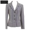 01P P17432V09913 Wheel COCO Button Houndstooth Jacket 36 Navy X beigeUsed